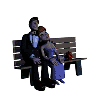 guy and girl with fireworks.gif